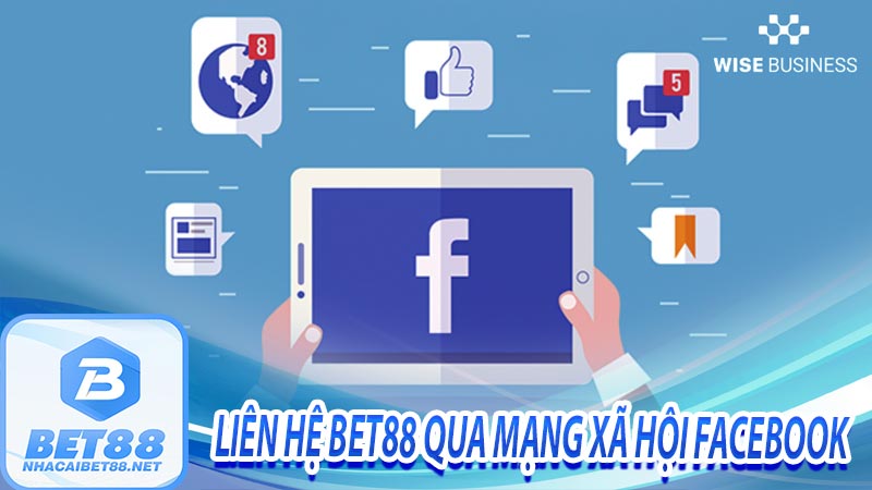 Liên hệ bet88 qua mạng xã hội facebook